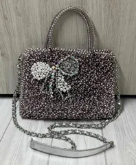 ANTEPRIMA アンテプリマ リボン ワイヤーバッグ ショルダーバッグ ピンク系 