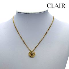 極美品✨ Dior ネックレス CD ロゴ ラインストーン 希少 刻印 2045