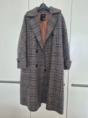 EGOIST チェック ダブル ロングコート 55サイズ オーバーサイズ