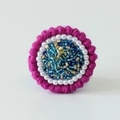 まんまるブローチ.２