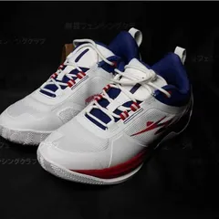 スポーツシューズ／スニーカー （ホワイト×ブルー×レッド）