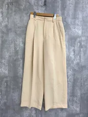 BEAUTY & YOUTH ビューティ&ユース ユナイテッドアローズ ダブルクロス タックワイド パンツ sizeM/イエロー系 ■■ レディース