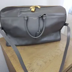 SAINT LAURENT PARIS ダッフルバッグ ショルダー ボストン サンローラン YSL グレー