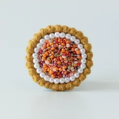 まんまるブローチ.３