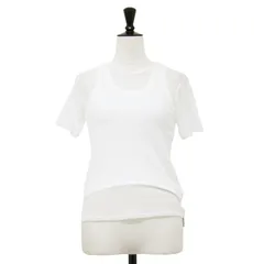 【新品】JANE SMITH ジェーンスミス Tシャツ ホワイト 白 サイズ:38(M) | 25春夏 ショートスリーブ タンクトップ レイヤード プルオーバー | SHORT SLEEVE WITH TANK LAYERED PULLOVER【レディース】のサムネイル