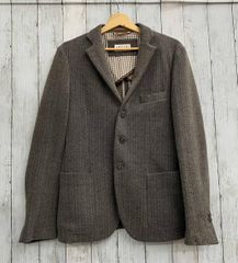GYPSY&SONS ウール テーラードジャケット 馬革 ブラウン M 日本製