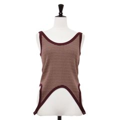 Mame Random Ribbed Plaid Knitted Top 2 - メルカリ