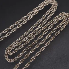 M037 ヴィンテージ STG925刻印 ネックレス スクリューチェーン デザイン シルバー