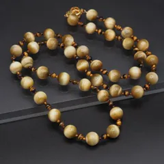 M029 タイガーアイ SILVER刻印 ネックレス ゴールド デザイン シルバー