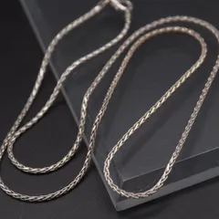 M015 ヴィンテージ 925刻印 ネックレス シルバー デザイン チェーン