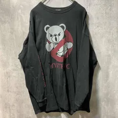 HYSTERIC GLAMOUR bear print tee オーバーサイズベアプリントカットソー フリーサイズ ブラック ヒステリックグラマー