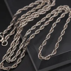 M061 ヴィンテージ STERLING刻印 ネックレス シルバー チェーン デザイン