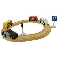 X02045 おもちゃ Jadore ジャドール 木のミニカー＆レールセット 知育玩具 はたらく車 2歳以上 トイザらス