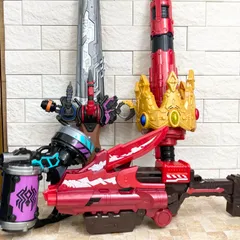 【動作確認済】王様戦隊キングオージャー DXオージャクラウンランス DXオージャカリバー DXヴェノミックスシューター DXキングガブリカリバー キョウリュウジャー スーパー戦隊 BANDAI バンダイ 玩具 おもちゃ 変身 なりきり セット まとめ売り