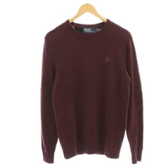 ポロ バイ ラルフローレン Polo by Ralph Lauren ニット ウール ケーブルニット セーター XS ボルドー 710876714006 /☆G