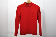 中古 レディース キャロウェイ Callaway 長袖シャツ S 赤 レッド ハイネック 裏微起毛 ストレッチ
