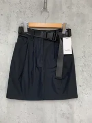 新品 snidel スナイデル SWFS224181 ダブルタックミリタリー ミニ スカート 黒 ■■ レディース