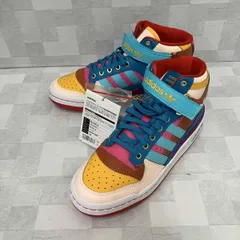 adidas アディダス スニーカー GV7673 FORUM MID W タグ付き 替紐あり 美品 イエロー ブラウン レッド ピンク ブルー ベージュ 24cm