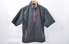 中古 メンズ アディダスゴルフ adidas GOLF ジャケット S 紺 ネイビー 半袖 ハーフジップ 中綿入り