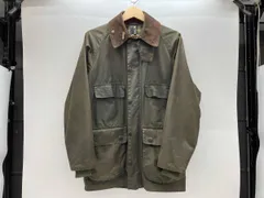 秋冬 Barbour A100 BEDALE JACKET バブアー  ビーデイルジャケット カーキ C34/86CM オイルドジャケット 破れあり