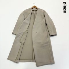 美品】プラージュ ハミルトン ウール ノーカラー コート 上品 オフィス 