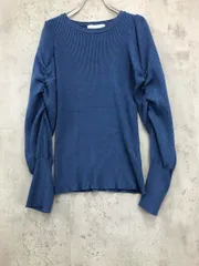 SENSE OF PLACE センスオブプレイス アーバンリサーチ   シャーリングスリーブ   ニット セーター sizeF/青◆■レディース