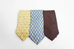 美品 CHAPSチャップス ＋ ROCHASロシャス ＋ Christian Testoniクリスチャン テストーニ シルク ネクタイ 3本セット 327O★2