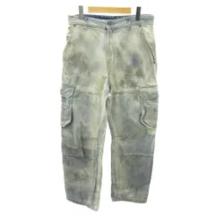 ディーゼル DIESEL 美品 近年 デニム カーゴパンツ ヴィンテージ加工 28 インディゴブルー D-FISH-CARGO-S1 0206