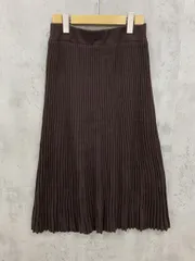 Rope Picnic ロペピクニック ニット フレア スカート size38/茶 ■■ レディース