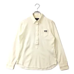 中古 レディース パーリーゲイツ PEARLY GATES 長袖ポロシャツ 1(M) 白系 アイボリー ボタンダウン 微起毛