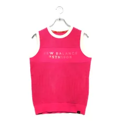 中古 レディース ニューバランスゴルフ New Balance golf ベスト 2(L)  ニット ピンク メッシュ地