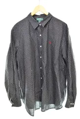 ラルフローレン RalphLauren ボタンダウン チェックシャツ 長袖シャツ ブラック 3X 103LT-172