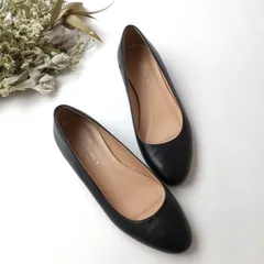 CORSO ROMA 9 コルソローマ フラットシューズ パンプス 36 1/2 黒 ブラック(88K＋7528)26H