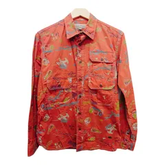 AVIREX アヴィレックス カジュアルシャツ サイズM オレンジ コットン100% 中国製 アメカジ 古着