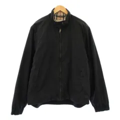 バーバリー ロンドン BURBERRY LONDON スタンドカラージャケット アウター ショート丈 ワンカラー ノバチェック L 黒 ブラック /BB