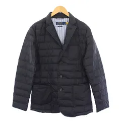 ポロ ラルフローレン POLO RALPH LAUREN 中綿ジャケット ナイロン アウター シングル ワンカラー S 紺 ネイビー /BB
