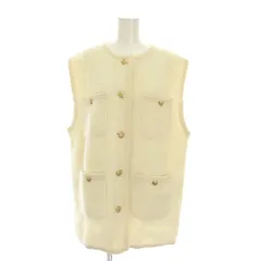 アダワズ ADAWAS Spick & Span別注 23AW LOOP KNITTED VEST ニット ベスト モヘヤ混 F アイボリー ADWS-301-02  /YM ▲H