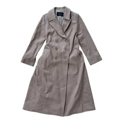  JUSGLITTY ジャスグリッティー ベルト付きロングコート ピンクベージュ ウール100% 上品きれいめ レディースサイズ1【Z1763】