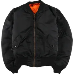 古着 民間品 90年代 アルファ ALPHA MA-1タイプ 中綿入り ミリタリー フライトジャケット USA製 メンズL相当/eaa611195