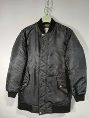 ブラック MA-1 パイロットジャンパー ダウンジャケット