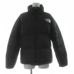 ザノースフェイス THE NORTH FACE Short Nuptse Jacket ショート ヌプシジャケット ダウンジャケット ジップアップ ナイロン ロゴ刺繍 L 黒 ブラック NDW92335 /KU