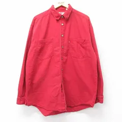 XL/古着 リーバイス Levis 長袖 ブランド シャツ メンズ 00年代 00s コットン 赤 25dec17