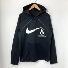 NIKE × UNDERCOVER ナイキ アンダーカバー プルオーバーフーディ CD75825-010 美品 パーカー スウェット トレーナー スポーツウェア カジュアル メンズ Lサイズ ブラック トップス A15758◆