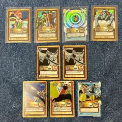 【J139-f】ワンピース カードダス ハイパーバトル 9枚 まとめ レア ナミ C151 ルフィ C145 ゾロ S34 アーロン C176 ミホーク クリーク ギン ゼフ 絶版 希少