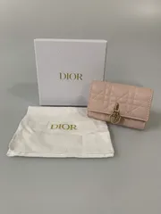 【中古品】Christian Dior クリスチャンディオール MY DIOR GLYCINE WALLET カナージュ ラムスキン S0966ONMJ 財布 コインケース 【181-260206-jt-25-min】