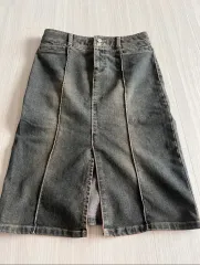 ヴィンテージ デニム ミディ スカート