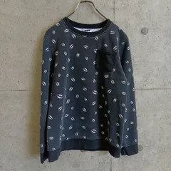 【USED】US 古着 BATMAN 総柄 スウェット バットマン 総柄スウェット XL 裏起毛 胸ポケット付き トレーナー キャラクター古着 トップス ストリート カジュアル バットマントレーナー 古着女子 レディース US古着 スウェットシャツ