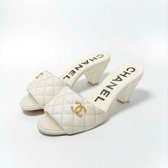 希少・美品】Chanel ミュール サンダル パテントカーフスキン 39 