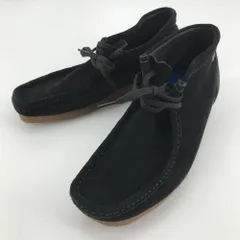 05w19152 クラークス Clarks  ワラビー スエードブーツ  ブラック/黒  26.0cm インド製 メンズ  ブーツ  15522  【中古品】