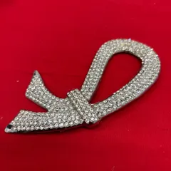 ブローチ　ラインストーン　ヴィンテージ　レディース